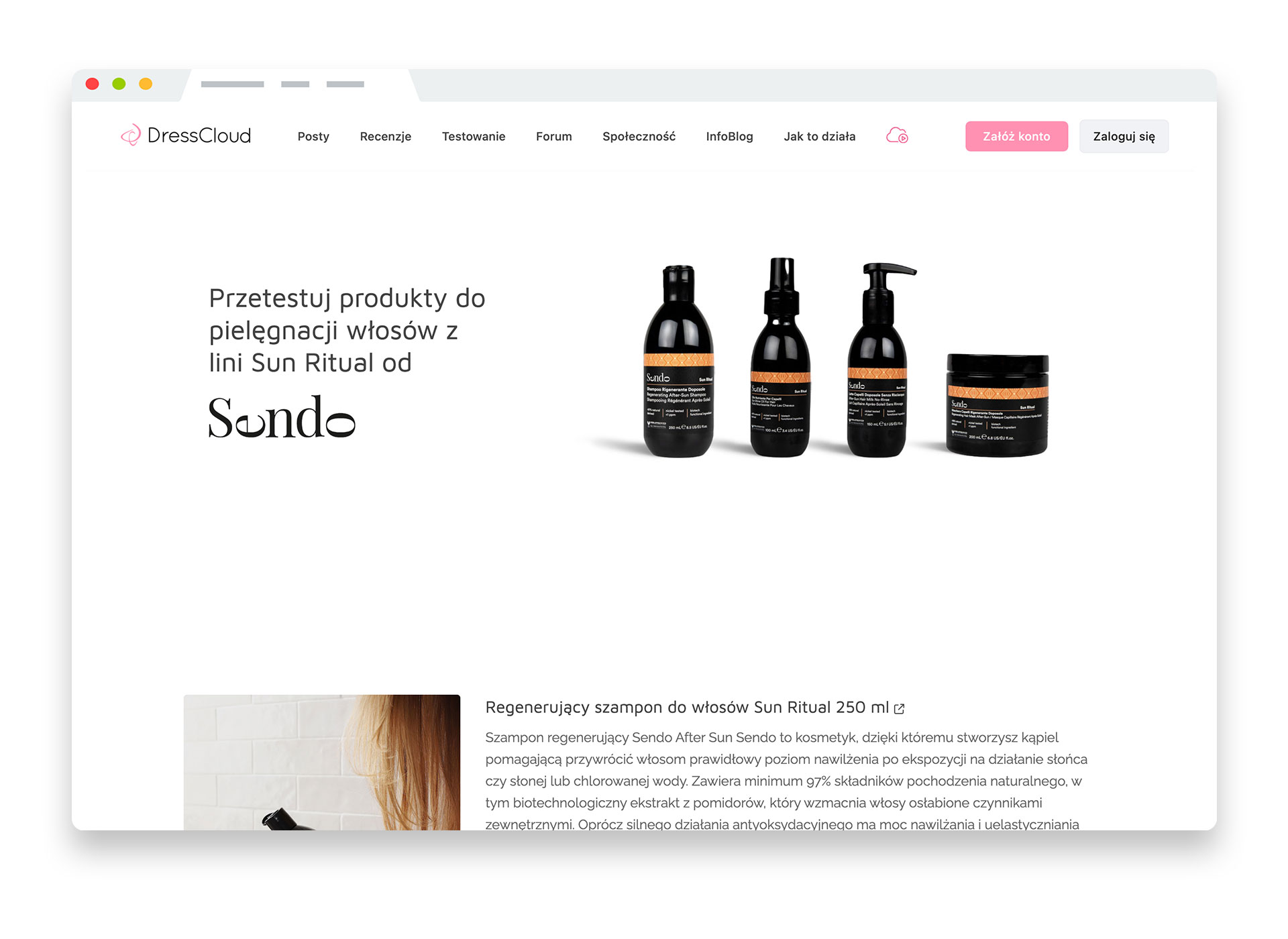 testowanie na dresscloud oferta