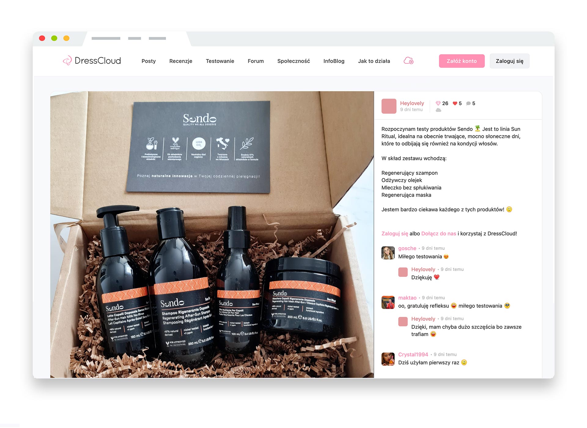 unboxing testowania na dresscloud